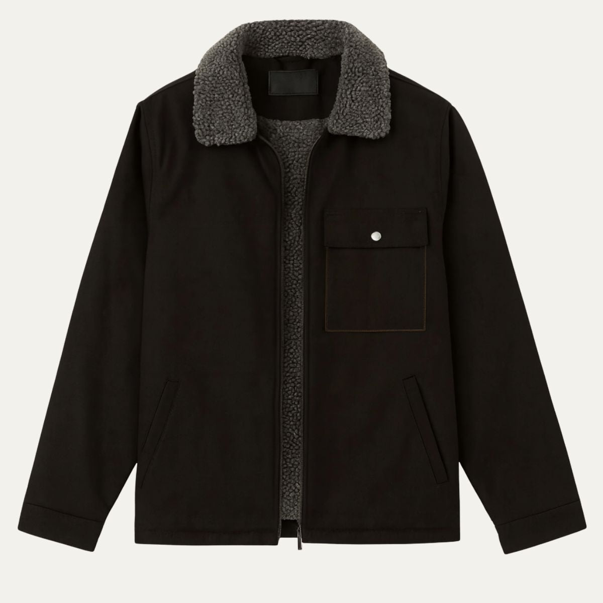 Warm Fleece Lined Mens Winter Parka Coat - OutfitLondon