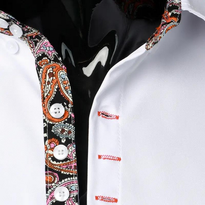 Trendy Mens Shirt with Classic Paisley Pattern