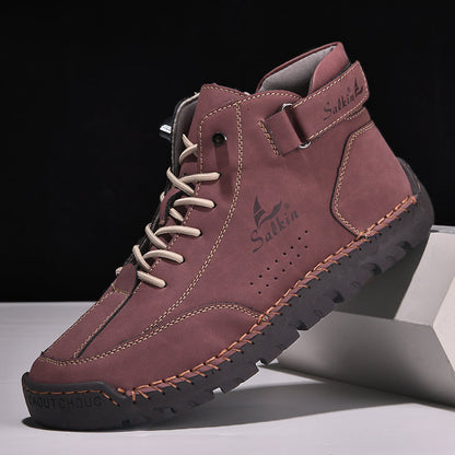 Authentic Brown Leather Ankle Boots