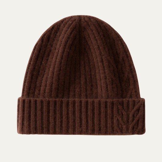 Premium Mens Ribbed Cashmere Winter Hat - OutfitLondon