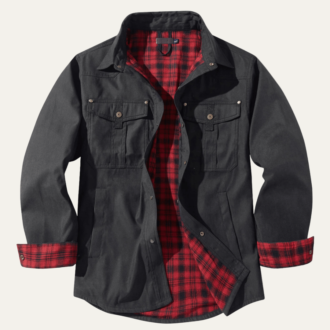 Classic Plaid Flannel Shirt Jacket
