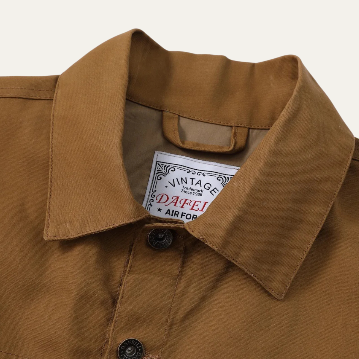 Rugged Men's Classic Canvas Bomber Jacket