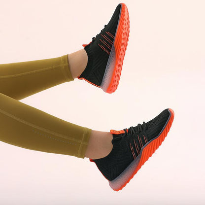 Colorblock Knitted Sneakers For Women