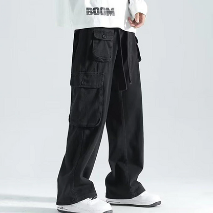 Men's Cargo Pants Hiking Pants Pocket Plain Comfort Breathable Outdoor Daily