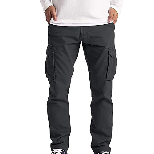 Long Cargo Work Pants For Men Combat Safety Multi-pocket Pants