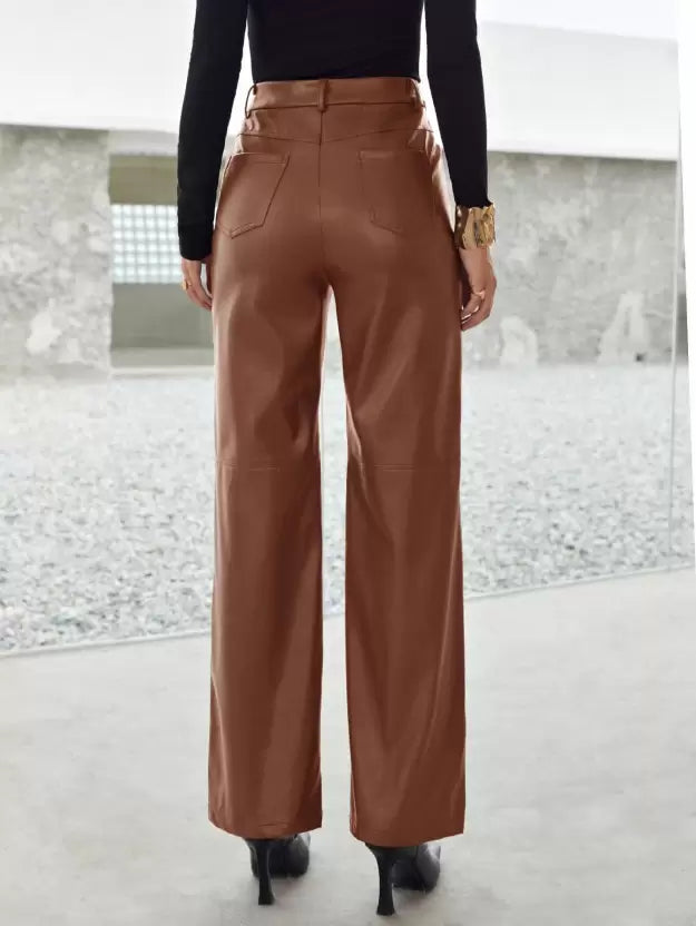 Stylish Women's Leather Pants for Spring