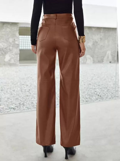 Stylish Women's Leather Pants for Spring