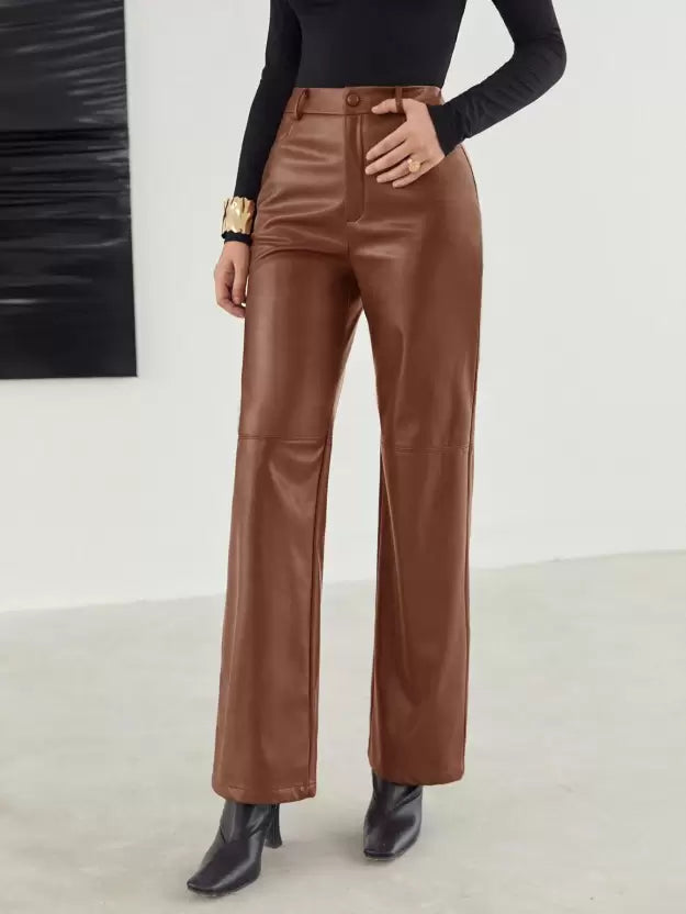 Stylish Women's Leather Pants for Spring