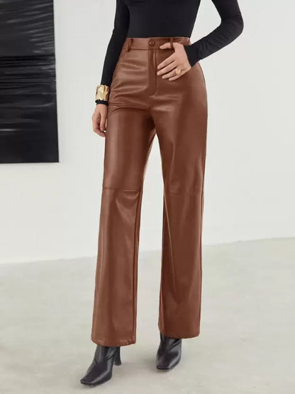 Stylish Women's Leather Pants for Spring