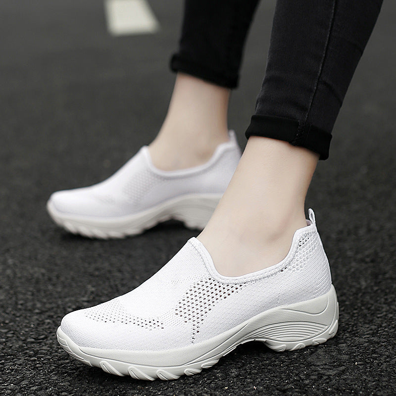 Casual Slip on Comfortable Orthopedic  Breathable Single Shoes
