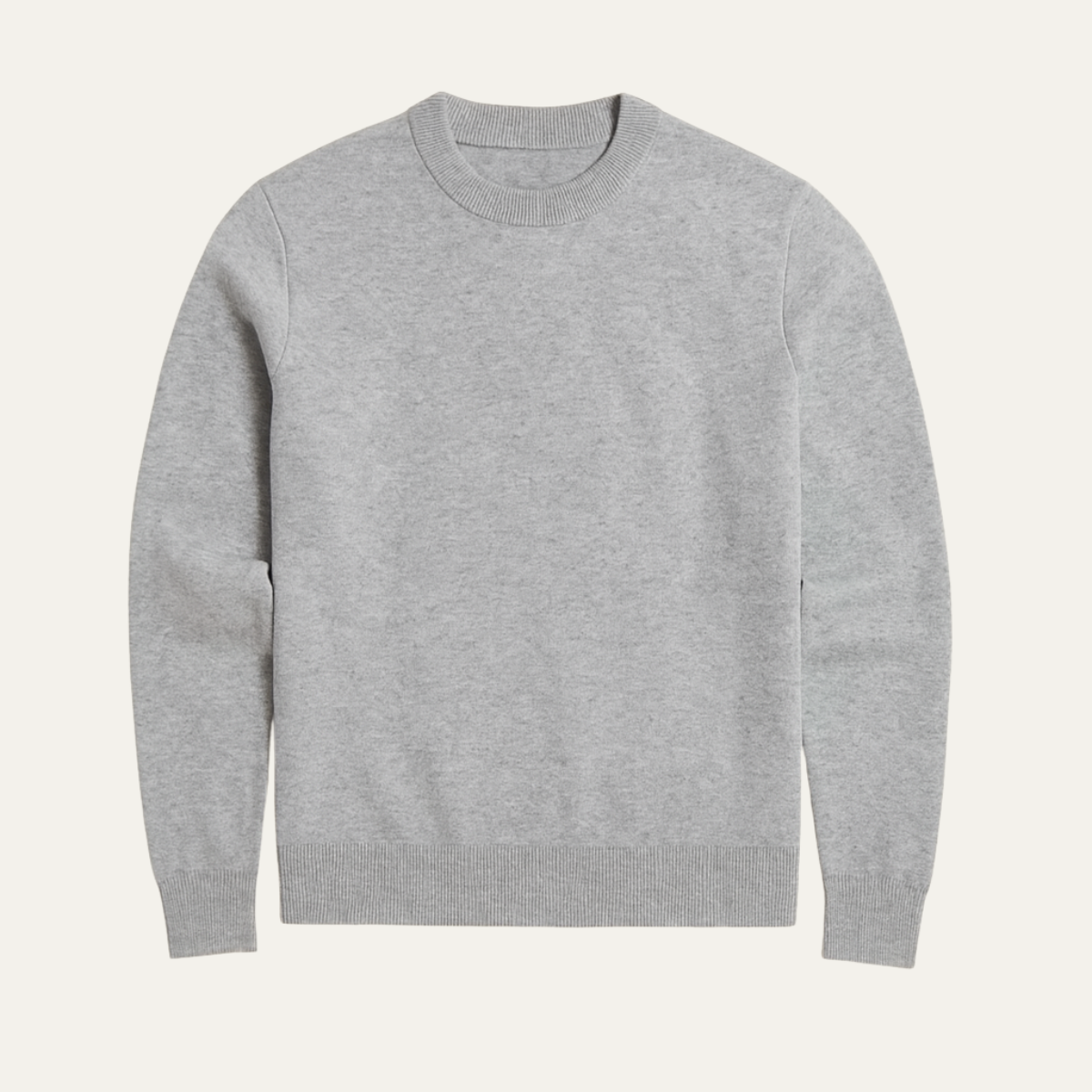 Men's Fitted Knitted Crew Neck Sweater - OutfitLondon