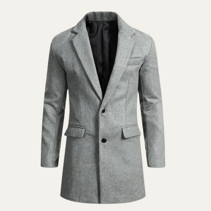 Warm Men's Winter Wool Blend Coat
