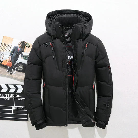 Warm Mens Parka Coat Modern Style