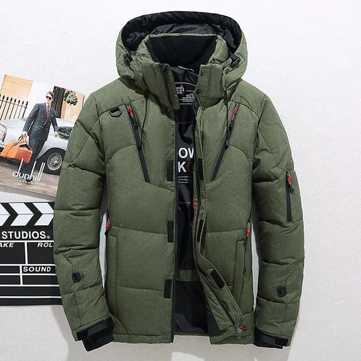 Warm Mens Parka Coat Modern Style - OutfitLondon