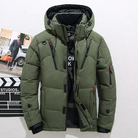 Warm Mens Parka Coat Modern Style - OutfitLondon
