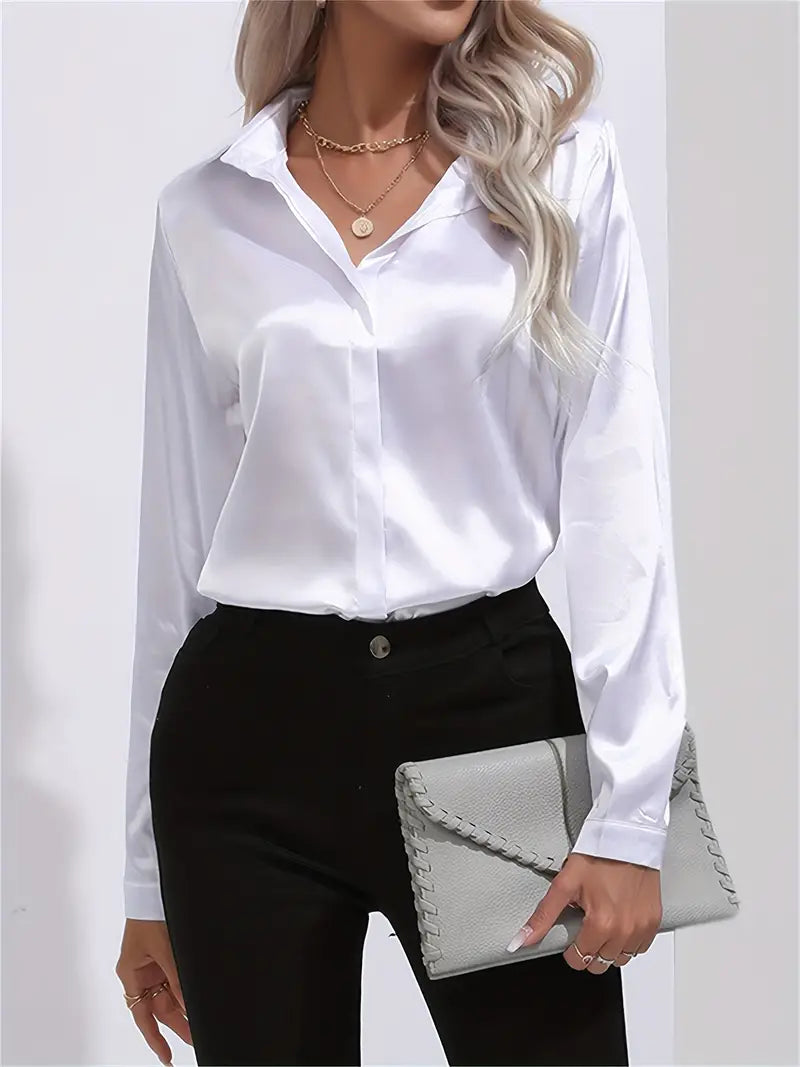Relaxed Fit Soft Cotton Women's Blouse - OutfitLondon