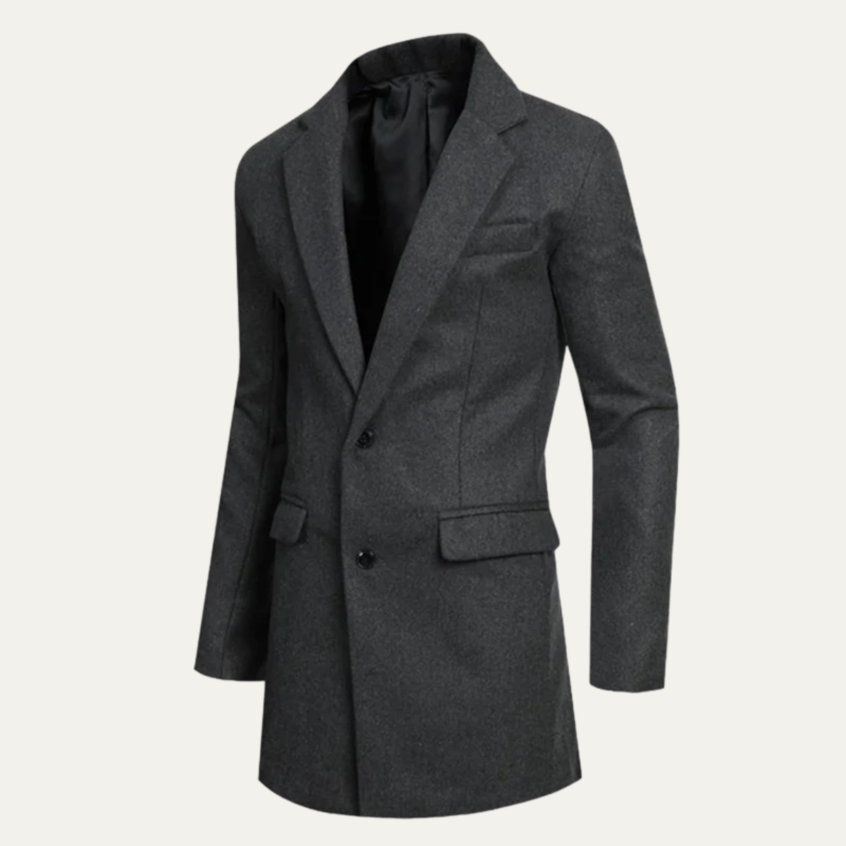 Warm Men's Winter Wool Blend Coat