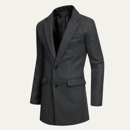 Warm Men's Winter Wool Blend Coat