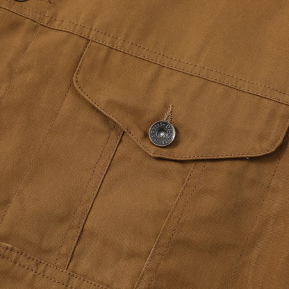 Rugged Men's Classic Canvas Bomber Jacket