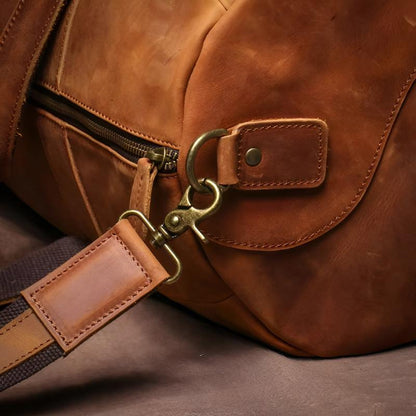 Classic Travel Duffel Bag with Zipper Closure