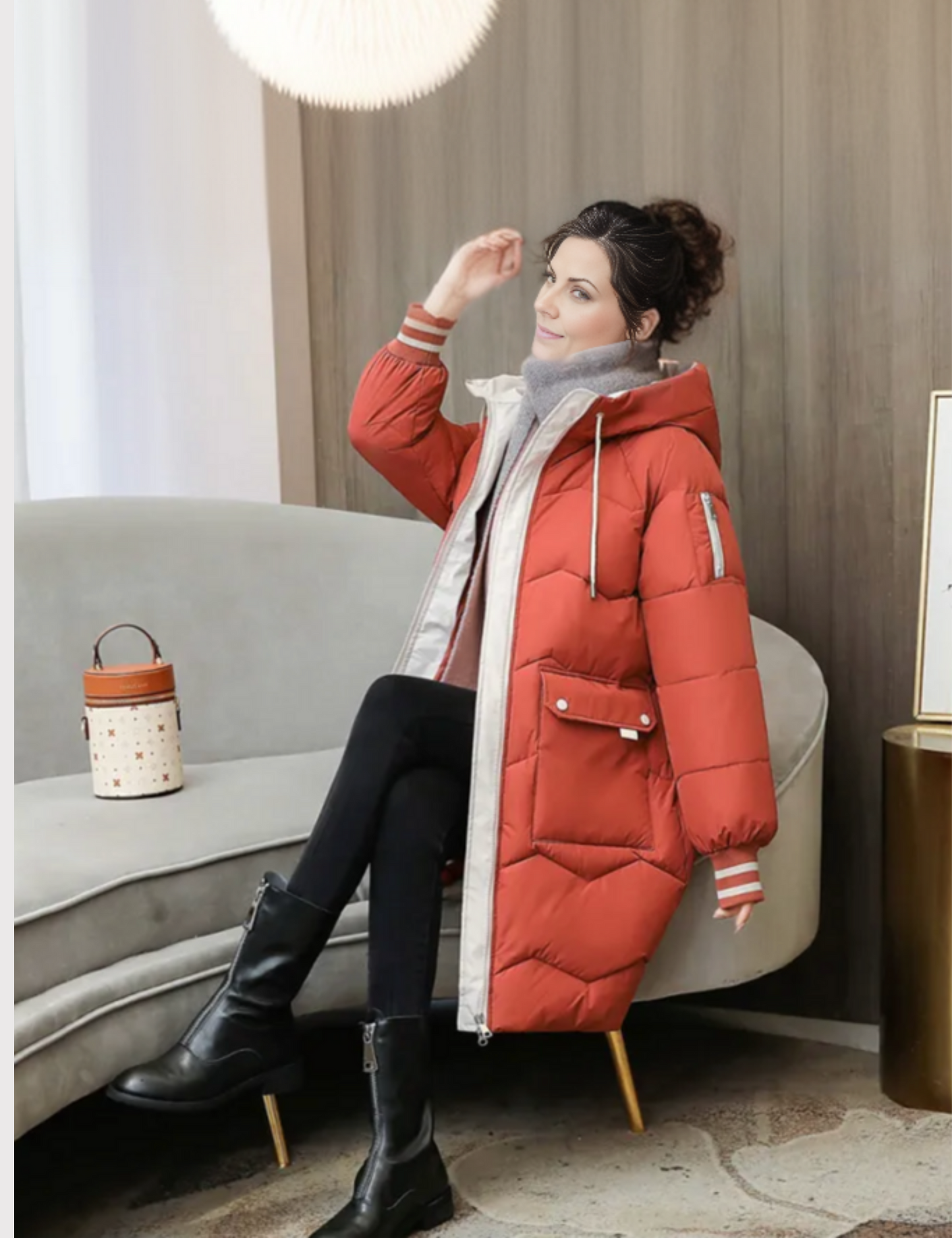 Insulated Ladies Winter Puffer Jacket Coat