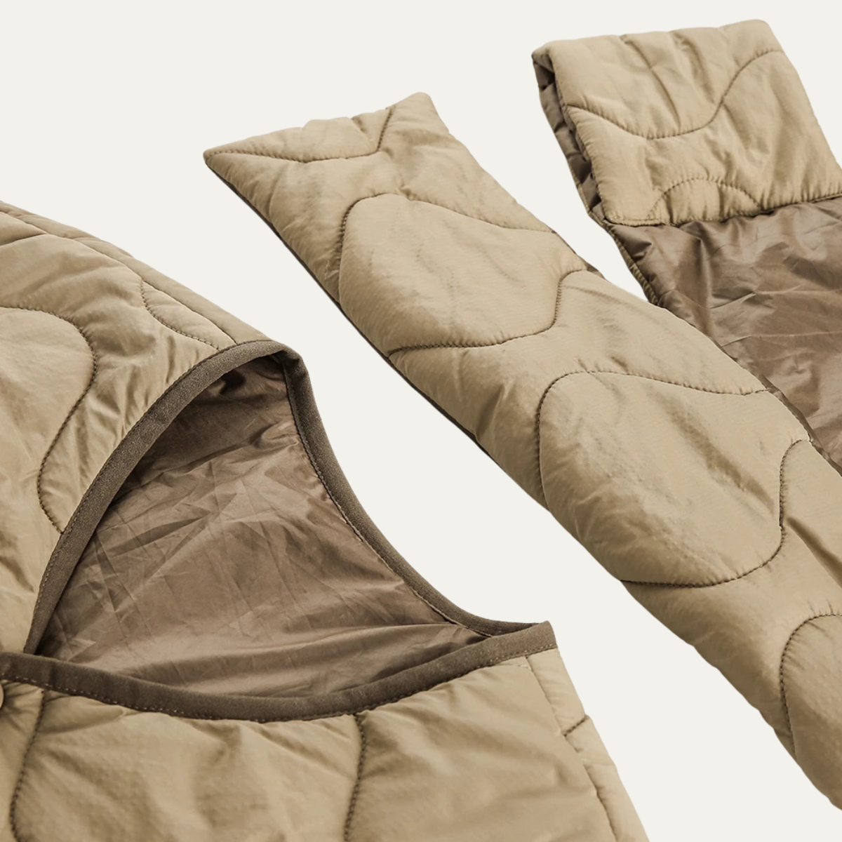Warm Padded Mens Quilted Coat