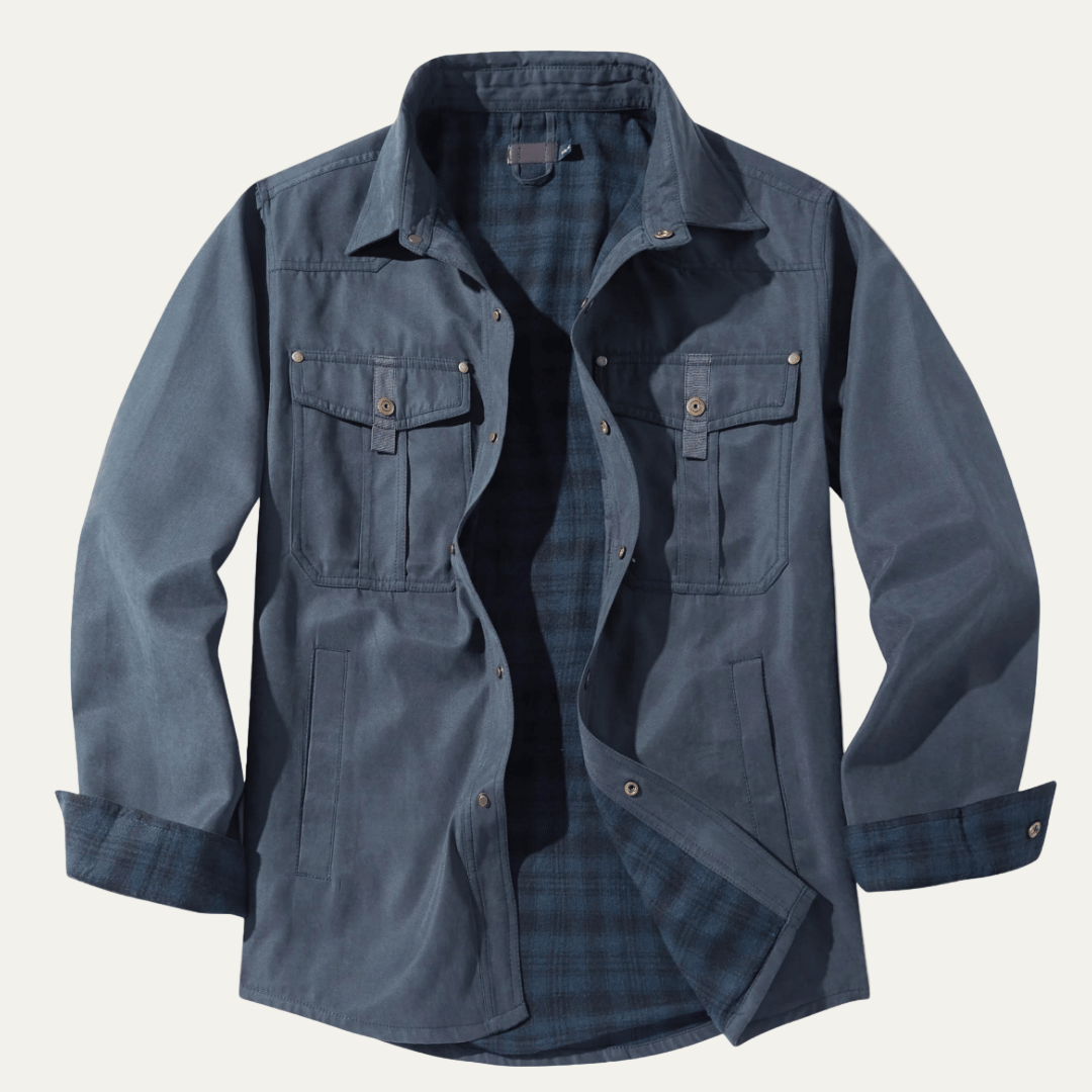 Classic Plaid Flannel Shirt Jacket