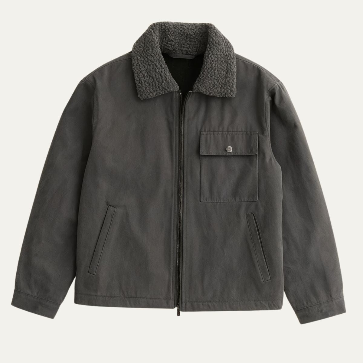 Warm Fleece Lined Mens Winter Parka Coat