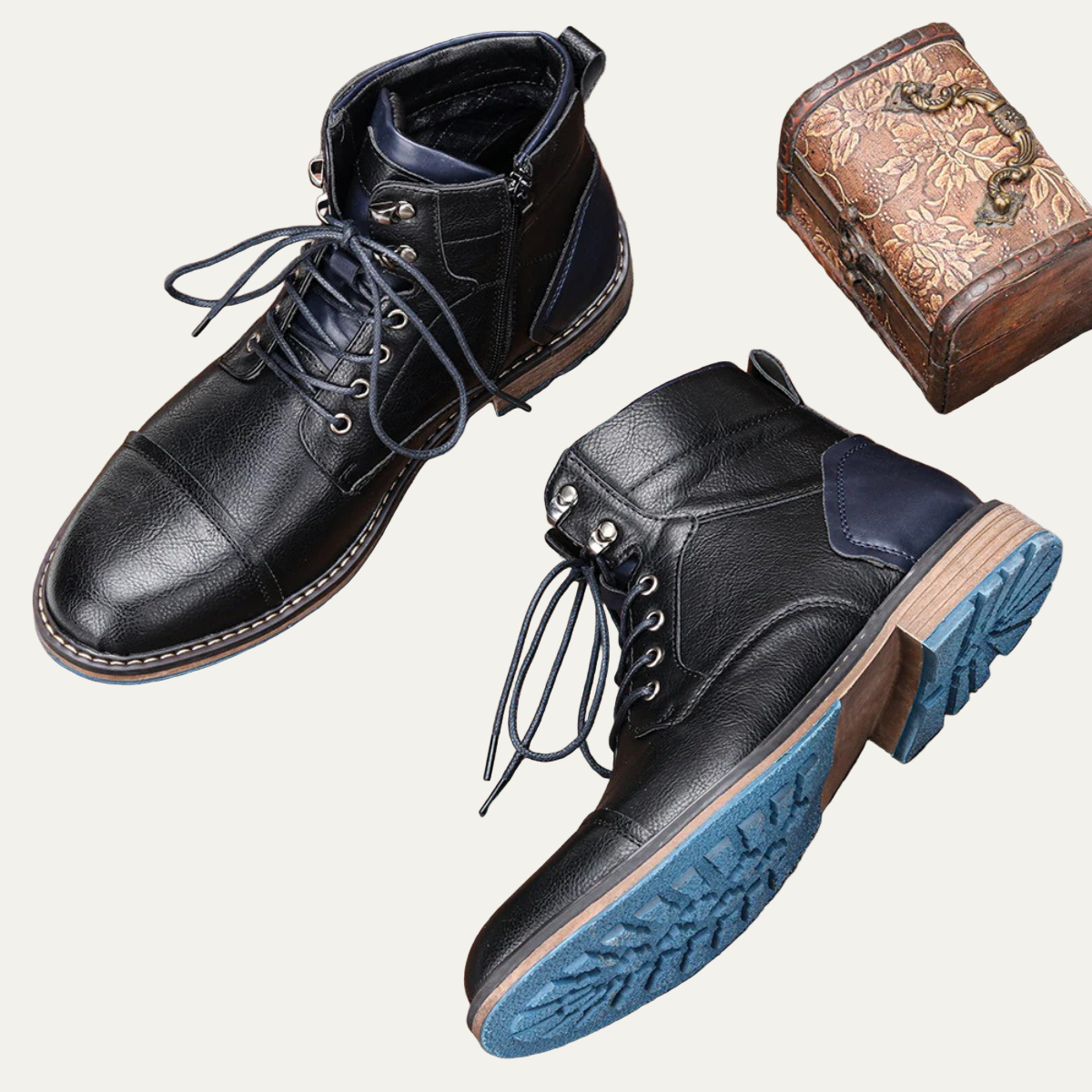 Rugged Leather Military Boots