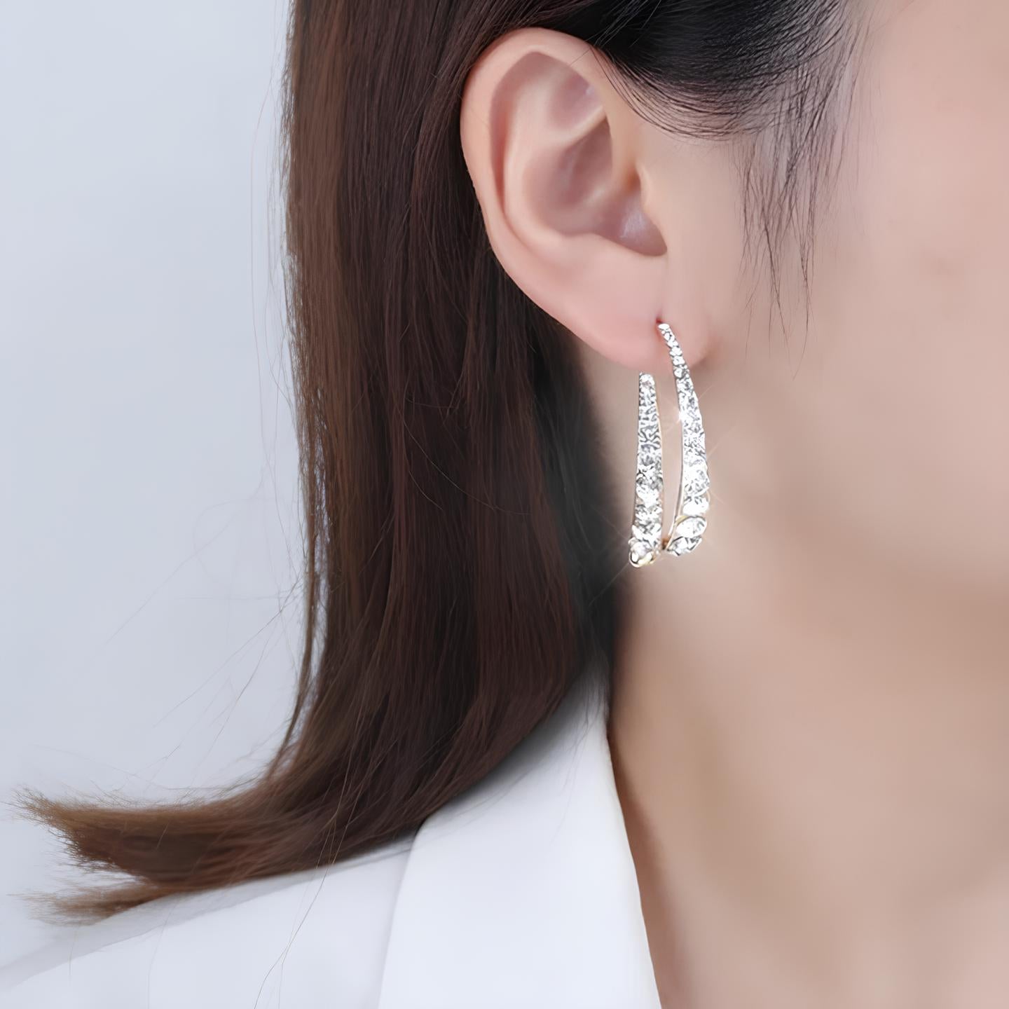 Elegant Sterling Silver Dangle Earrings
