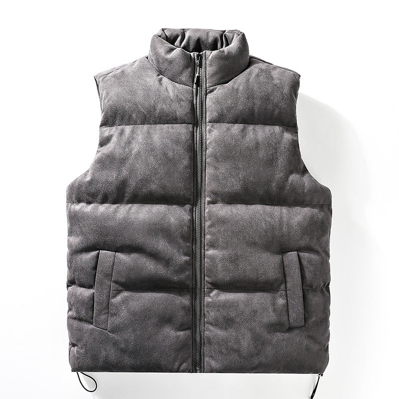 Men's Casual Padded Stand-Up Collar Vest
