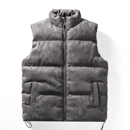 Men's Casual Padded Stand-Up Collar Vest