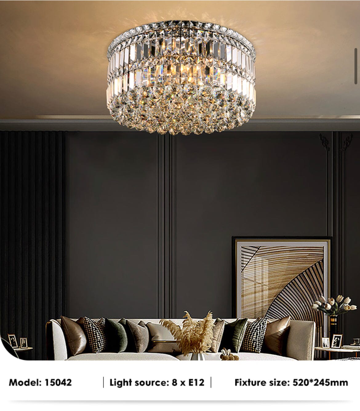 Luxury Glass Drop Ceiling Light