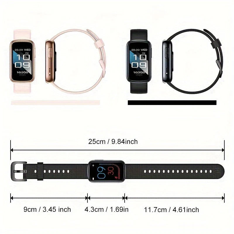 Waterproof Smart Watch with 7-Day Battery Life and Fast Charging for Fitness Tracking
