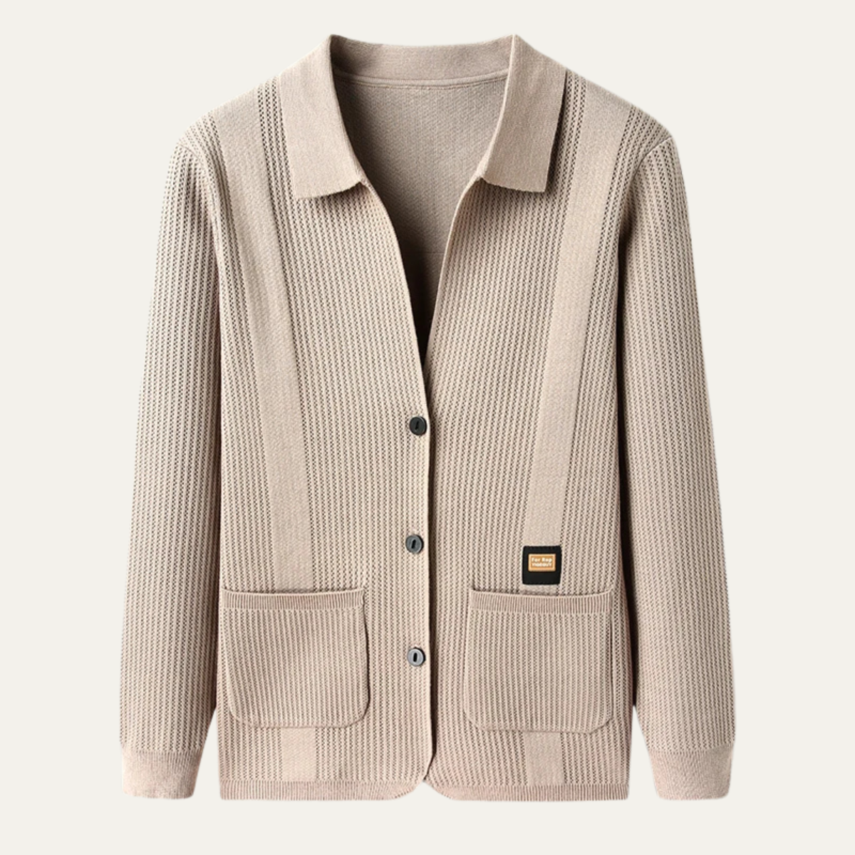 Comfortable Men's Lightweight Knit Cardigan Sweater - OutfitLondon