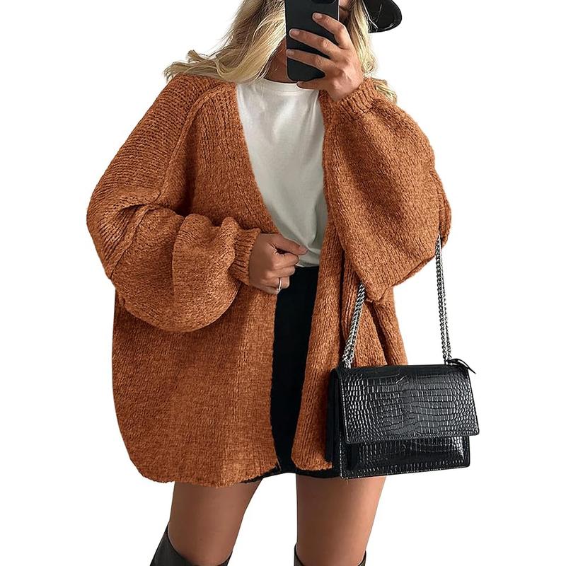 Women's Cozy Large Fit Fall Knit Sweater Cardigan