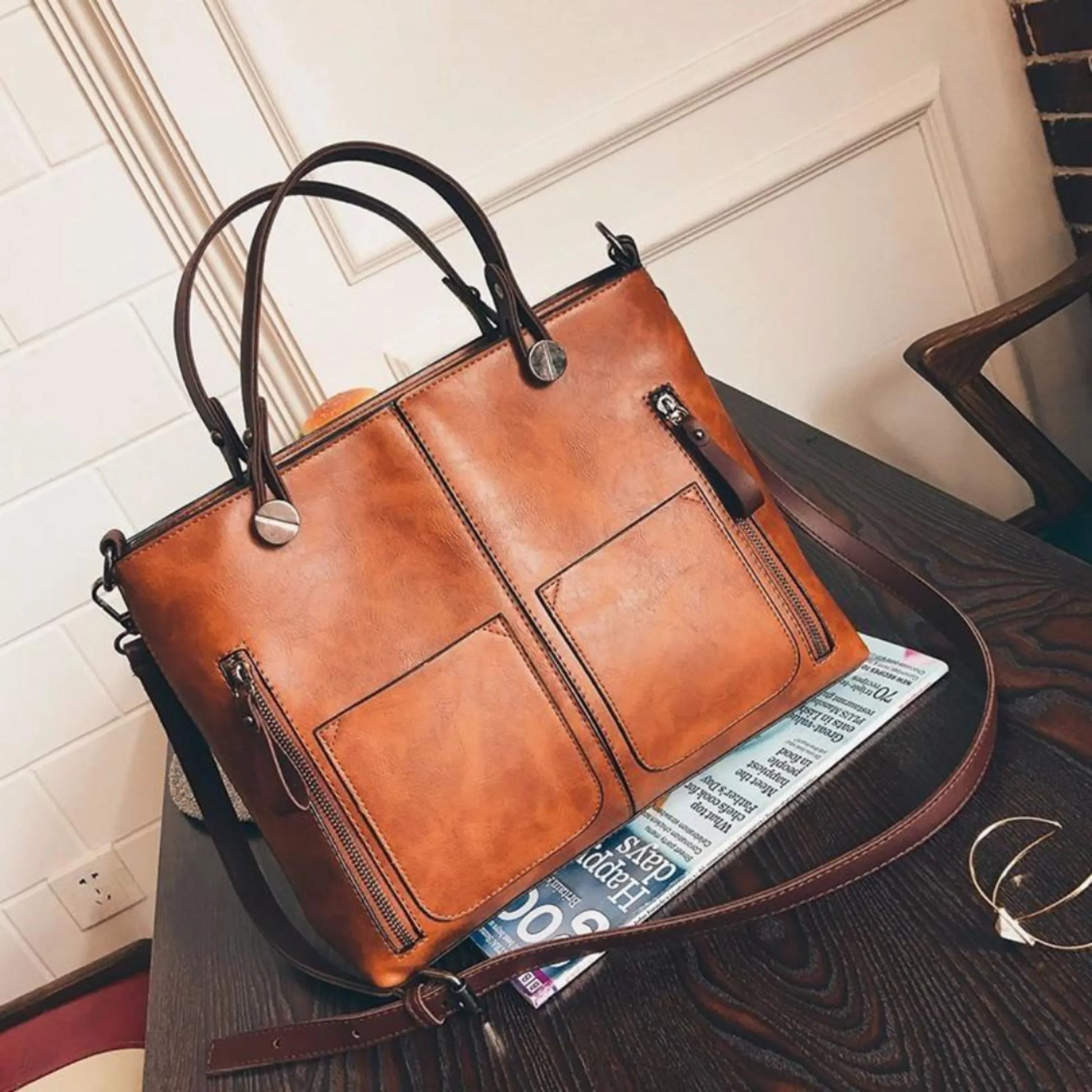 Big Ladies Tote Shoulder Bag - OutfitLondon