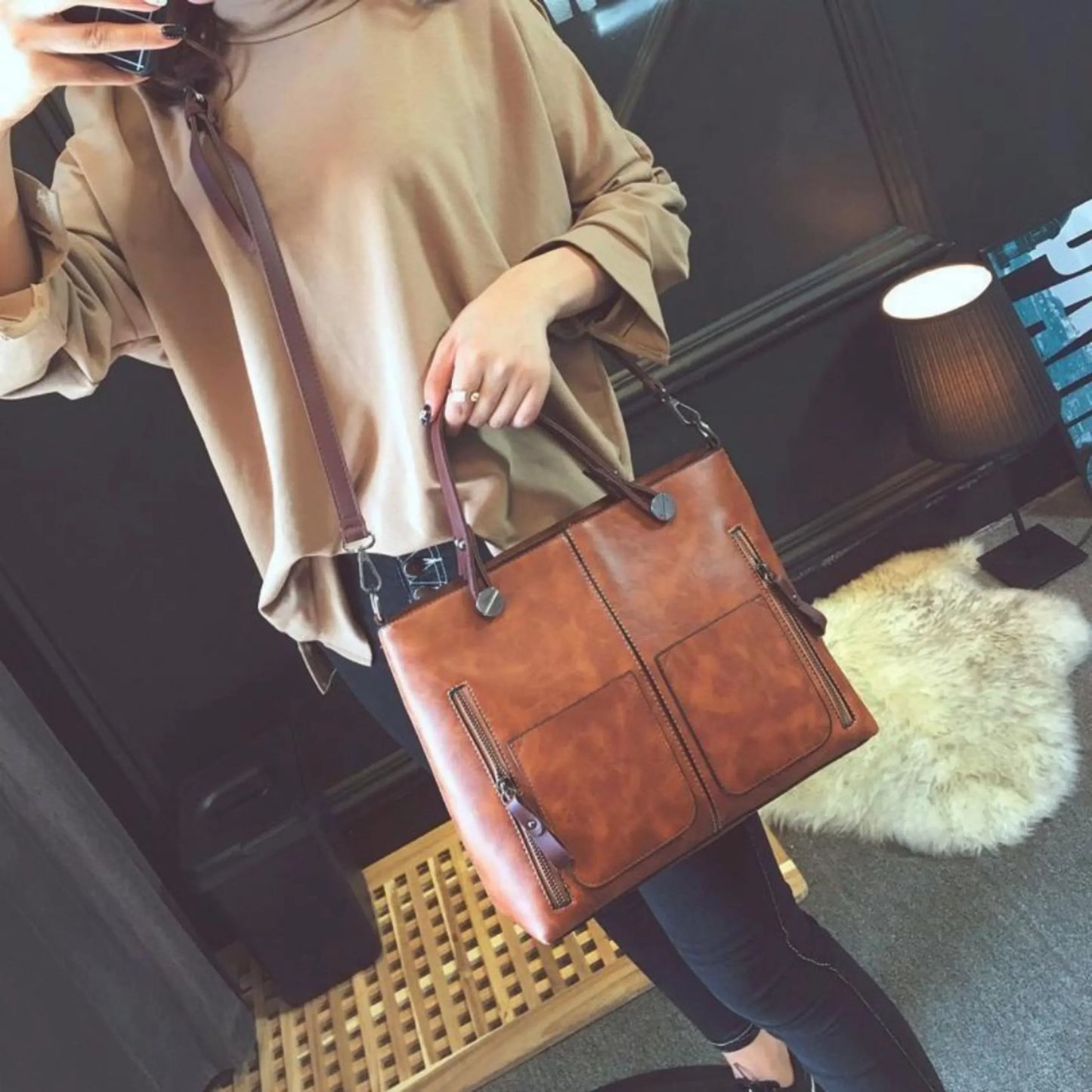 Big Ladies Tote Shoulder Bag