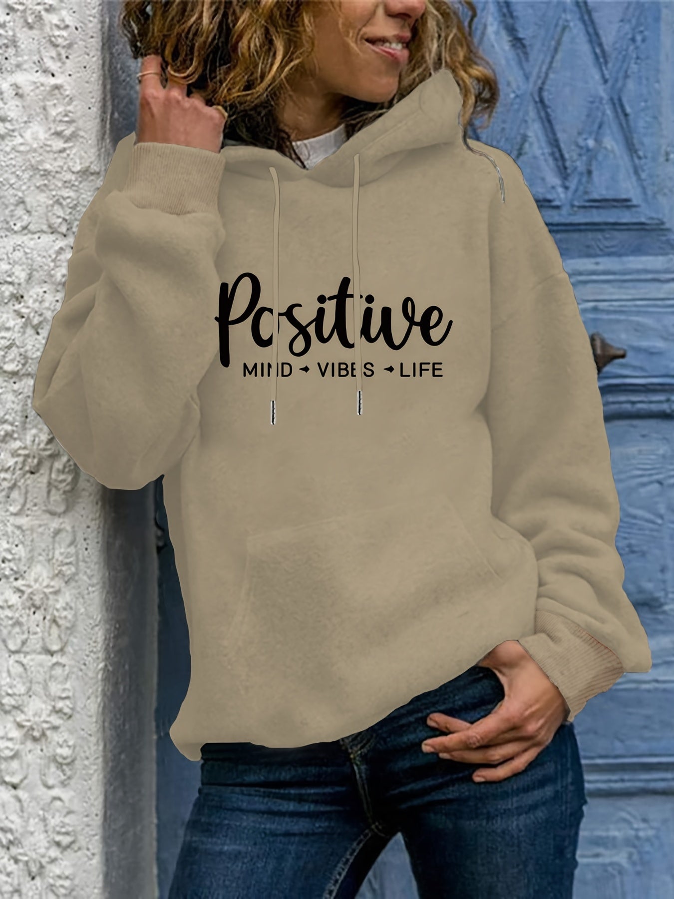 Soft Women's Oversized Hoodie with Cute Graphic Pocket