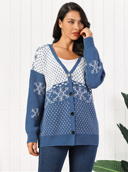 Cozy Long Sleeve Women's Cardigan Sweater