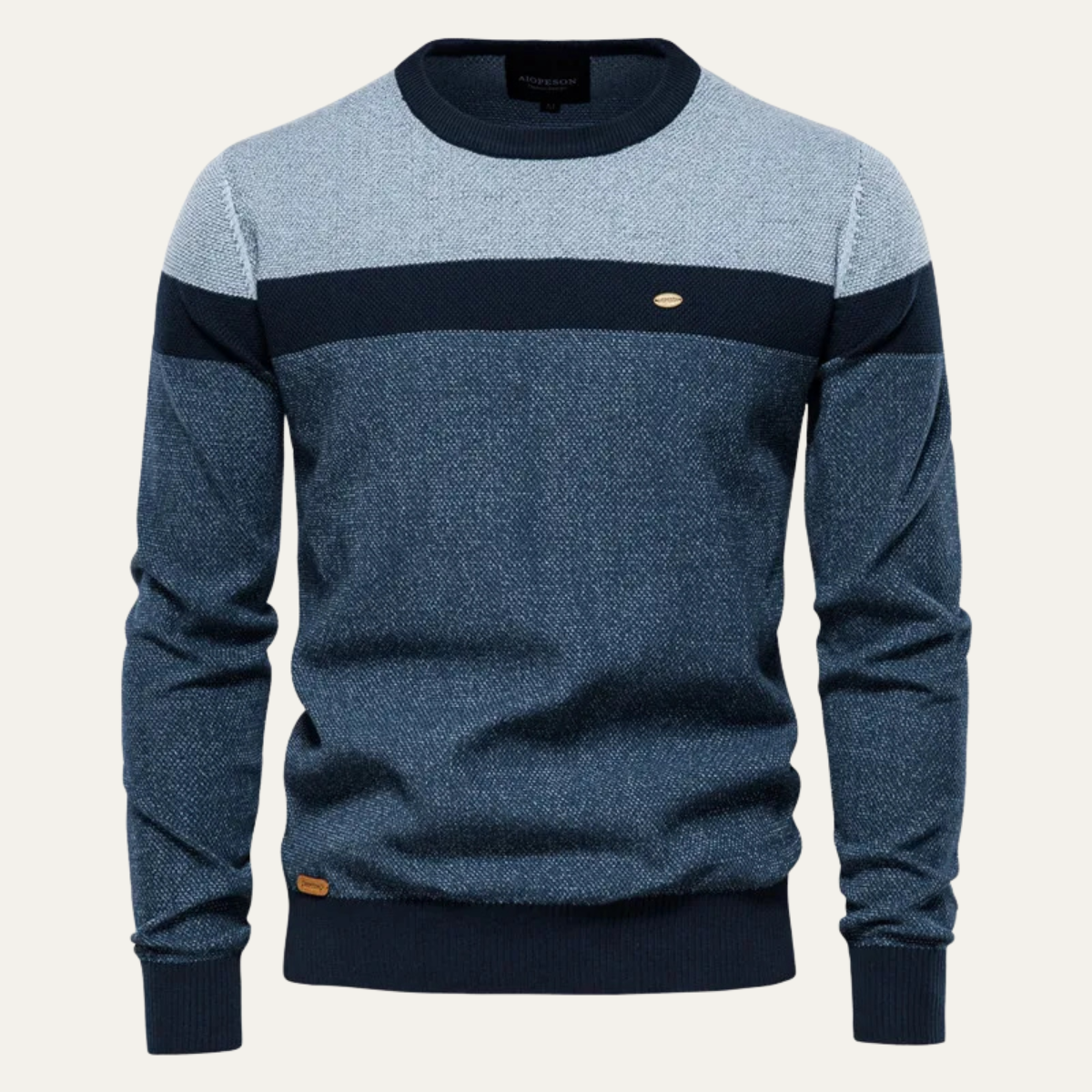 Relaxed Fit Men's Cotton Crew Neck Sweater