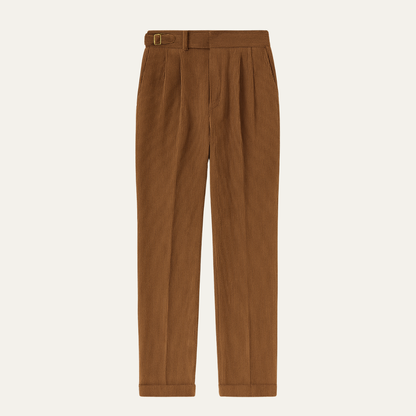 Classic Men's Corduroy High Waisted Trousers