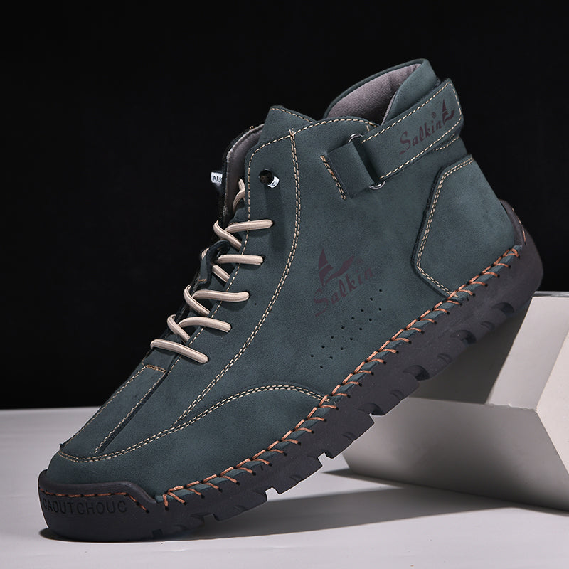 Authentic Brown Leather Ankle Boots