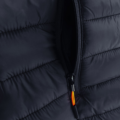 Warm Puffer Coat for Men with High Collar