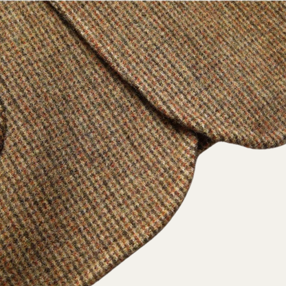 Classic Men's Plaid Wool Blazer Jacket