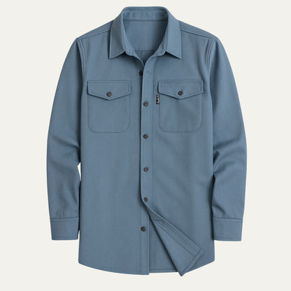 Relaxed Fit Mens Casual Shirt Jacket