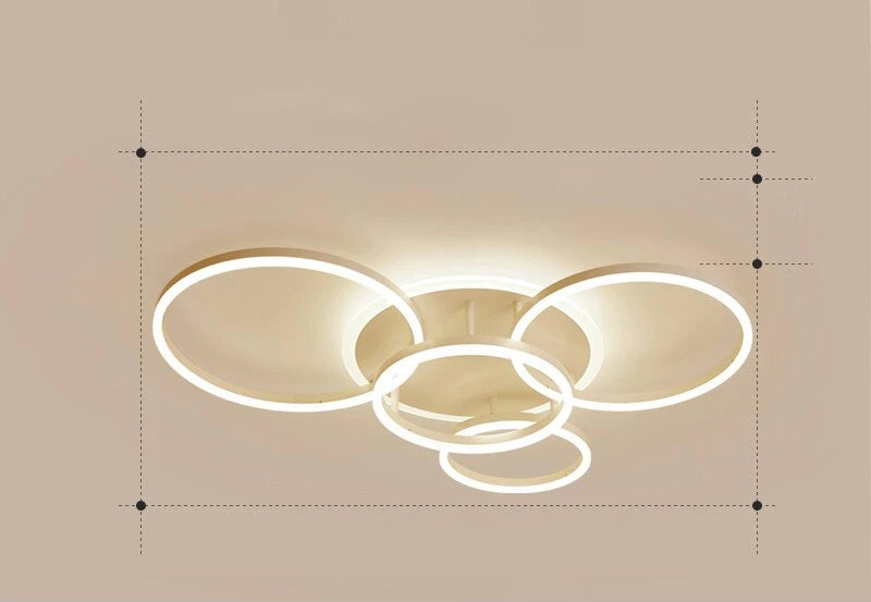 Relaxing LED Overhead Light with Cozy Glow