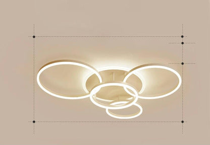 Relaxing LED Overhead Light with Cozy Glow