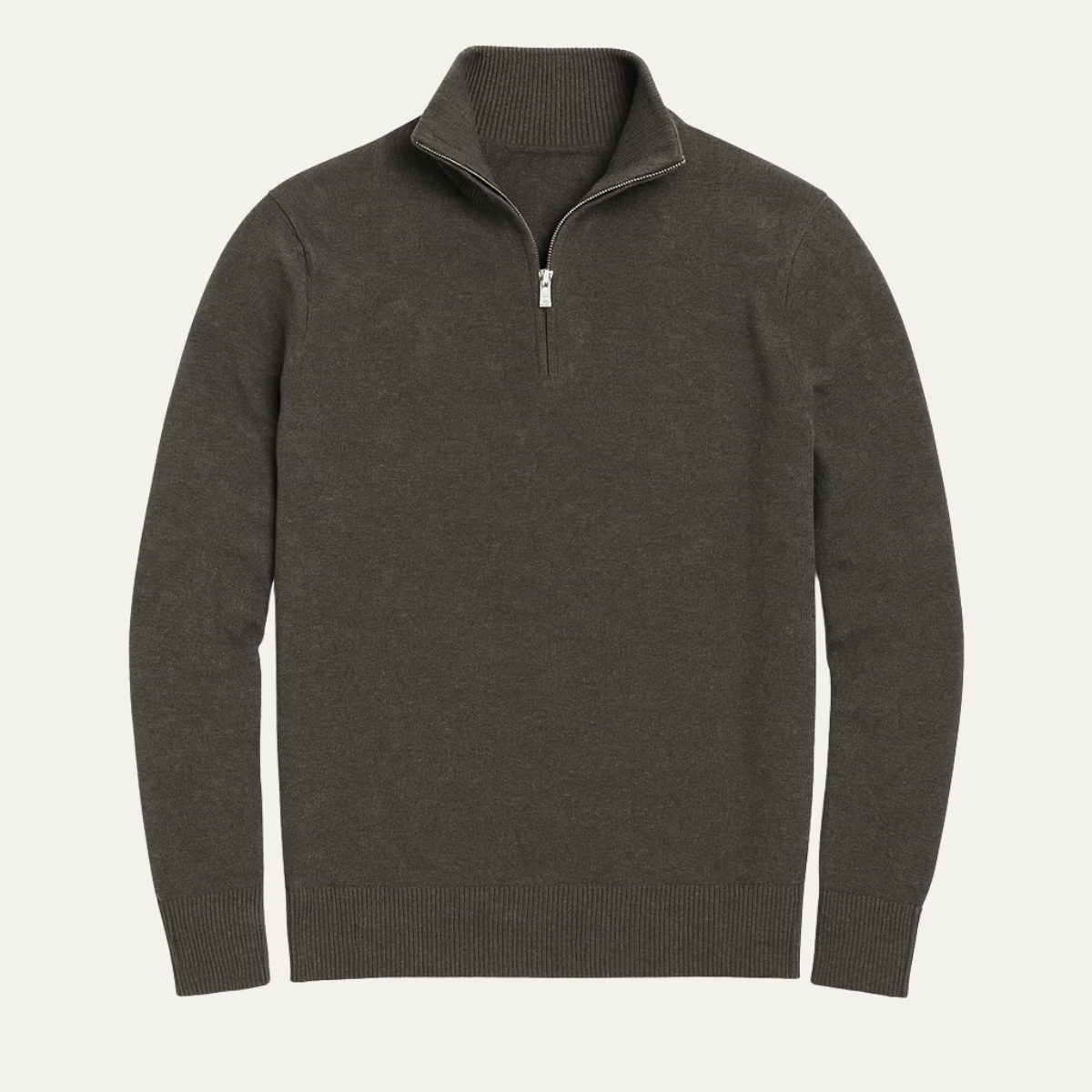 Men's Slim Fit Quarter Zip Fleece Jumper - OutfitLondon