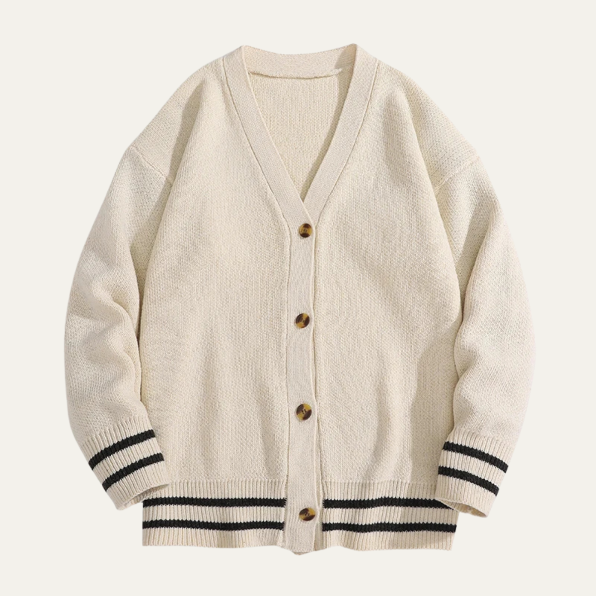 Casual Men's V Neck Knit Cardigan Sweater